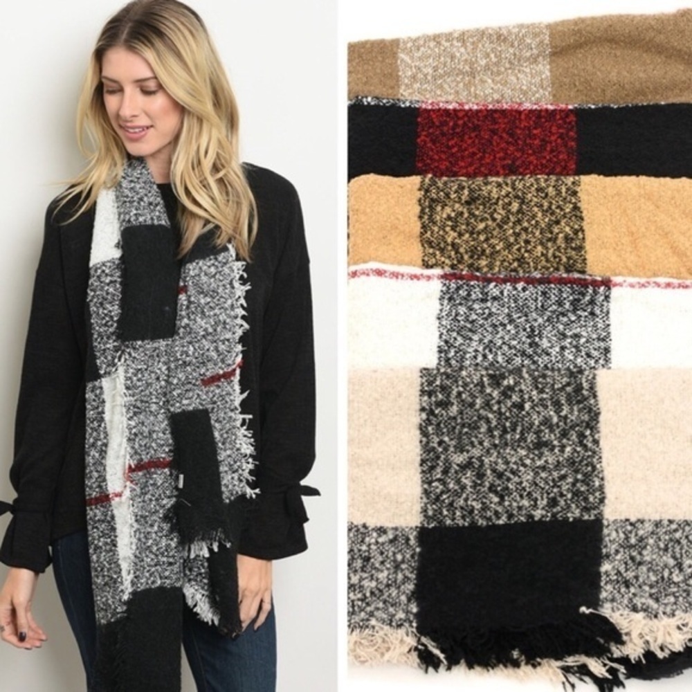 🆕Versatile patterned scarf, multiple patterns NWT - image 1